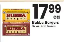 Safeway Bubba Burgers offer