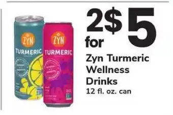 Safeway Zyn Turmeric Wellness Drinks offer
