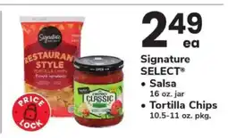Safeway Signature SELECT Salsa or Tortilla Chips offer