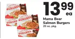 Safeway Mama Bear Salmon Burgers offer