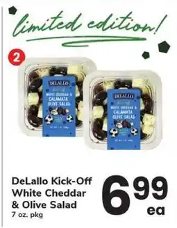 Safeway DeLallo Kick-Off White Cheddar & Olive Salad offer