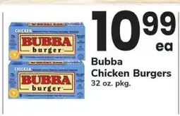 Safeway Bubba Chicken Burgers offer