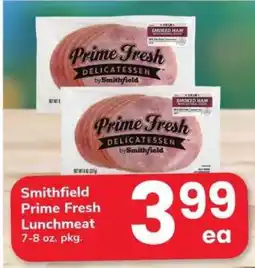 Safeway Smithfield Prime Fresh Lunchmeat offer