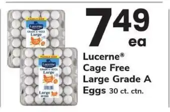Safeway Lucerne Cage Free Large Grade A Eggs offer