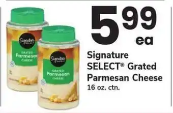Safeway Signature Select Grated Parmesan Cheese offer