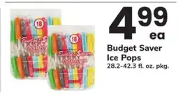 Safeway Budget Saver Ice Pops offer