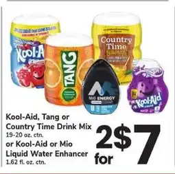 Safeway Kool-Aid, Tang or Country Time Drink Mix or Kool-Aid or Mio Liquid Water Enhancer offer
