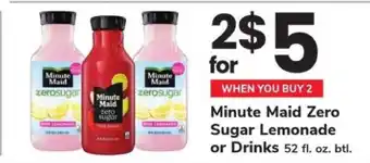 Safeway Minute Maid Zero Sugar Lemonade or Drinks offer