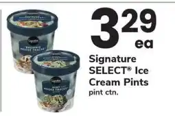 Safeway Signature SELECT Ice Cream Pints offer