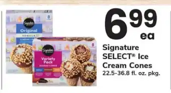 Safeway Signature Select Ice Cream Cones offer