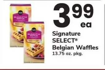 Safeway Signature SELECT Belgian Waffles offer