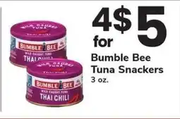 Safeway Bumble Bee Tuna Snackers offer