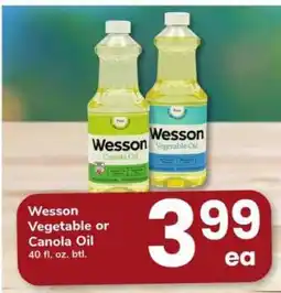Safeway Wesson Vegetable or Canola Oil offer