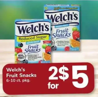 Safeway Welch's Fruit Snacks offer