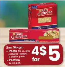 Safeway San Giorgio Pasta offer