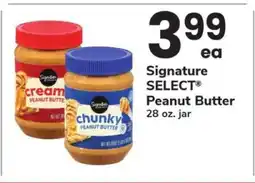Safeway Signature Select Peanut Butter offer