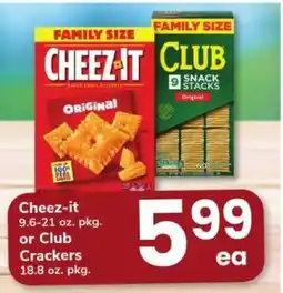 Safeway Cheez-it or Club Crackers offer