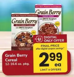 Safeway Grain Berry Cereal offer