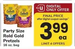 Safeway Party Size Rold Gold Pretzels offer