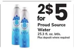 Safeway Proud Source Water offer