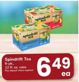 Safeway Spindrift Tea offer