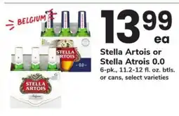 Safeway Stella Artois or Stella Artois 0.0 offer