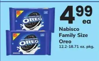 Safeway Nabisco Family Size Oreo offer