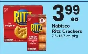 Safeway Nabisco Ritz Crackers offer