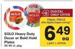 Safeway SOLO Heavy Duty Decor or Bold Hold Plates offer