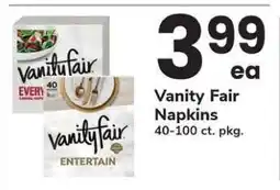 Safeway Vanity Fair Napkins offer