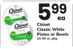 Safeway Chinet Classic White Plates or Bowls offer