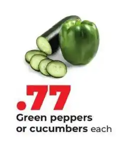 Hy-Vee Green peppers or cucumbers offer
