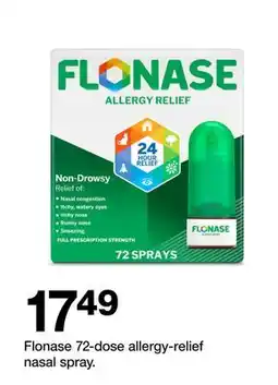 Target Flonase 72-dose allergy-relief nasal spray offer