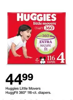 Target Huggies Little Movers HuggFit 360° 116-ct. diapers offer