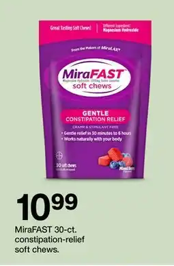 Target MiraFAST 30-ct. constipation-relief soft chews offer