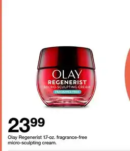 Target Olay Regenerist 1.7-oz. fragrance-free micro-sculpting cream offer
