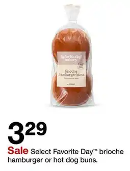 Target Select Favorite Day brioche hamburger or hot dog buns offer