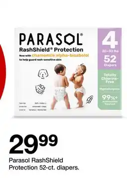 Target Parasol RashShield Protection 52-ct. diapers offer