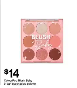 Target ColourPop Blush Baby 9-pan eyeshadow palette offer
