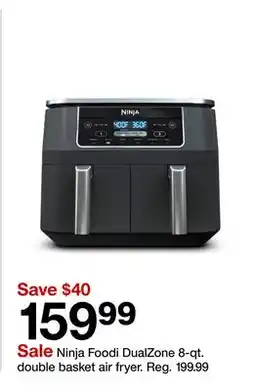 Target Ninja Foodi DualZone 8-qt. double basket air fryer offer