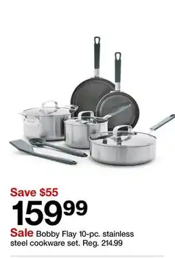 Target Bobby Flay 10-pc. stainless steel cookware set offer