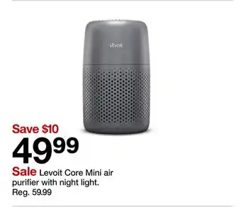 Target Levoit Core Mini air purifier with night light offer