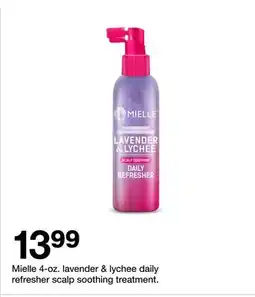 Target MIELLE 4-OZ. LAVENDER & LYCHEE DAILY REFRESHER SCALP SOOTHING TREATMENT offer