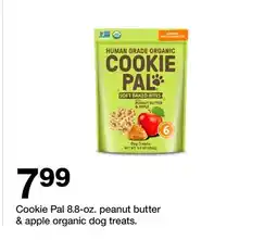 Target Cookie Pal 8.8-oz. peanut butter & apple organic dog treats offer