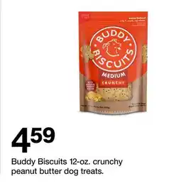 Target Buddy Biscuits 12-oz. crunchy peanut butter dog treats offer