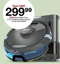 Target Shark Matrix Plus 2-in-1 cordless robotic vacuum & mop offer