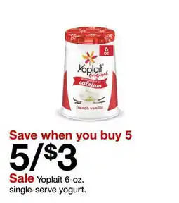 Target Yoplait 6-oz. single-serve yogurt offer