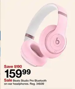 Target Beats Studio Pro Bluetooth on-ear headphones offer