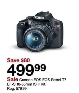 Target Cannon EOS EOS Rebel T7 EF-S 18-55mm IS II Kit offer