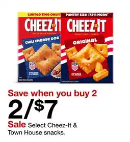 Target Select Cheez-It & Town House snacks offer